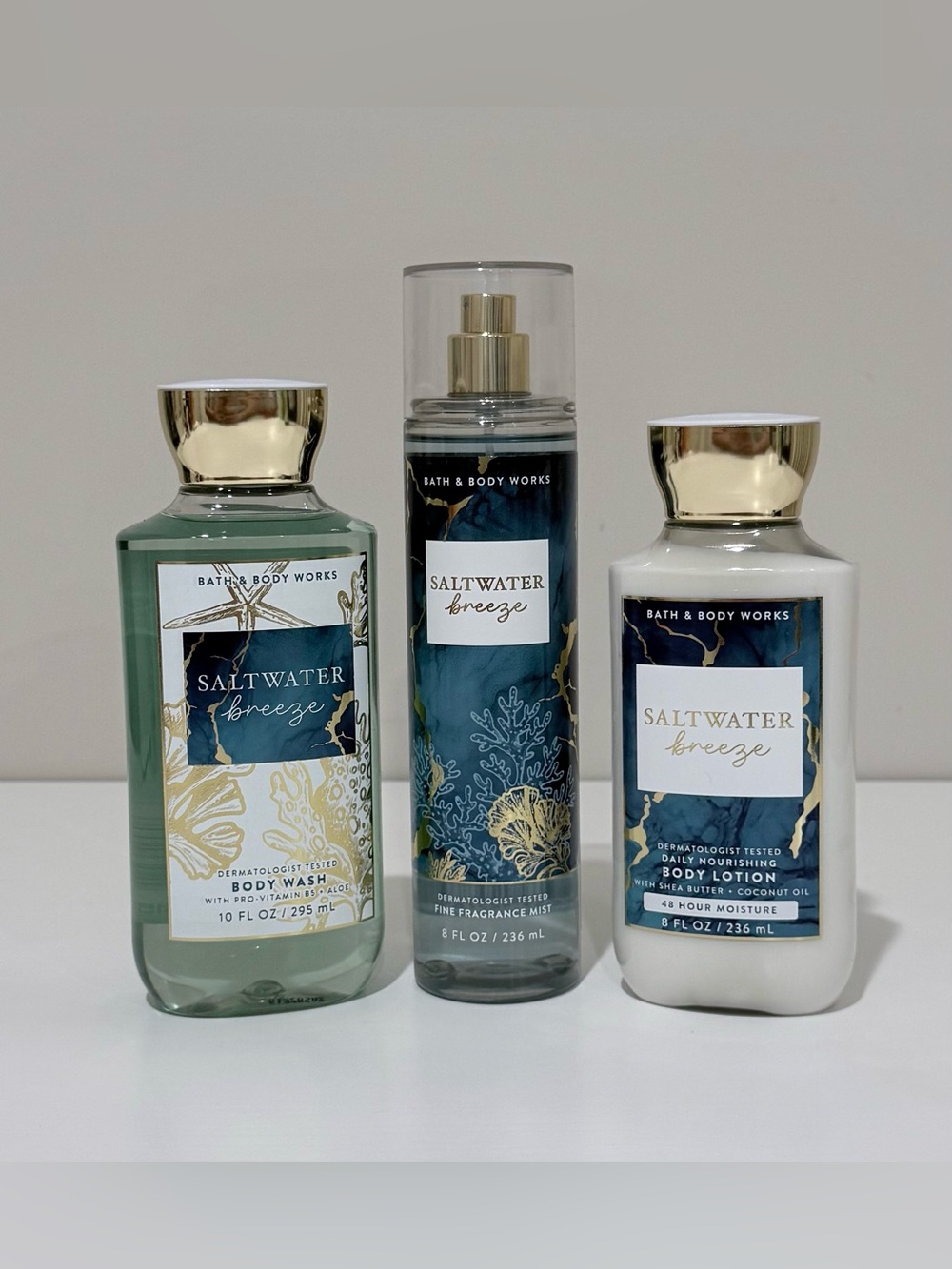 NEW Bath & Body Works Saltwater Breeze Bath Bundle DISCONTINUED